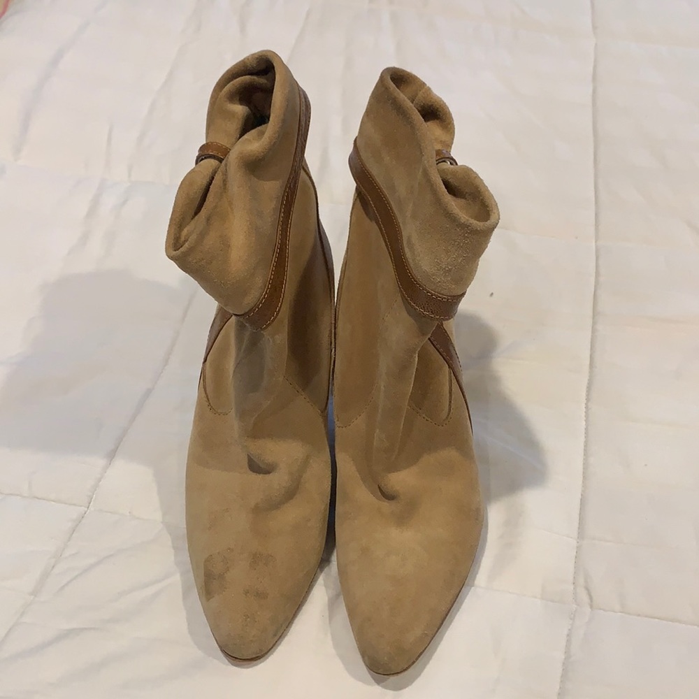 Sportmax Size 38 Tan Heeled Boots